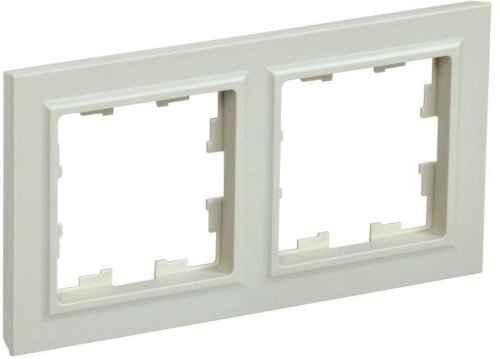 Рамка универсальная IEK Brite РУ-2-БрКр 2-м. бежевый картинка